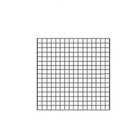 AMKO Displays GPB44 4' X 4' Gridwall, Constructed W/ 1/4" Wire, Black
