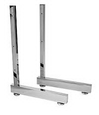 AMKO Displays GPL12 12" Leg For Gridwall With Levelers, 5/16" Thread