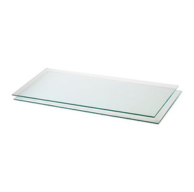 AMKO Displays GS1024 Tempered Glass Shelves, 10" X 24" X 3/16"(T)