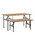 AMKO Displays PL-TLBS(RAW) Small Nesting Table (Raw)