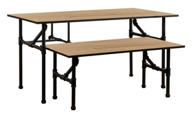AMKO Displays PL-TLBS Nesting Table, 47 5/8"(W) X 23 5/8"(D) X 24"(H)