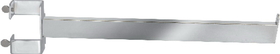 AMKO Displays RV/16-CH Twist-On Straight Arm, For Rectangular Tubing Rack, 16", Chrome