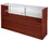 AMKO Displays SCH6-C Half Vision Showcase, 72"(L) X 18"(W) X 38"(H), 1 Glass Shelf 12", Shelf Brackets, Price/each