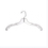 AMKO Displays SH17C 17" Crystal Clear Dress & Shirt Hangers, Swivel Hook, Super Heavy Weight, Price/each