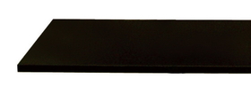 AMKO Displays WS1224-B Melamine Wood Shelf, 12"(W) X 24"(L) X 3/4"(T), Black