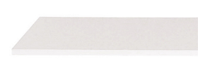 AMKO Displays WS1448-W Melamine Wood Shelf, 14"(W) X 48"(L) X 3/4"(T), White