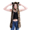 TOPTIE Animal Hat Hood Scarf with Paws Mittens Attached Winter Cap