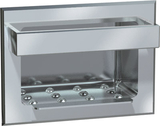 ASI 0398 Soap Dish with Bar - Recessed - Dry Wall - Stainless Steel