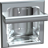 ASI 0410-Z Zamac Bathroom Accessories - Recessed Soap Dish With Bar