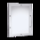 ASI 105-14 Framed Mirror &#8211; 20 Ga. #8 Mirror Polished Stainless Steel, Front Mount, 12" X 16"