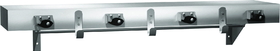 ASI 1315-4 Shelf/Utility Hook & Mop Strip w/Drying Rod (3 Hooks, 4 Holders) 36"