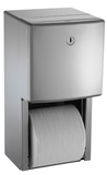 ASI 20030 Surface Mounted Twin Hide-A-Roll Toilet Tissue Dispenser