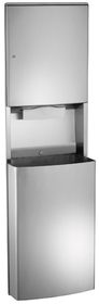 ASI 20469-9 Surface Mounted Paper Towel Dispenser And Removable Waste Receptacle