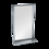 ASI  Roval Inter-Lok Stainless Steel Framed Mirrors &#8211; Plate Glass &#8211; With Shelf, Variable Sizes