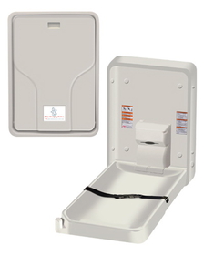 ASI 9015 Baby Changing Station - Vertical Surface Mounted - Plastic