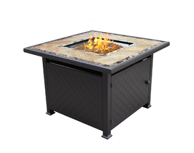 AZ Patio Heaters GFT-51030A Square Tile Fire Pit in Bronze