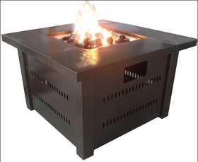 PrimeGlo GS-F-PC Fire pit with Lid - Hammered Bronze finish