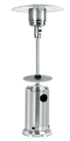 PrimeGlo HLDS01-BST Tall Stainless Steel Patio Heater with Table