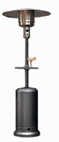 AZ Patio Heaters HLDS01-CBT Tall Outdoor Patio Heater with Table- Hammered Silver