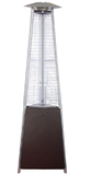 AZ Patio Heaters HLDS01-CGTHG Tall Commercial Triangle Glass Tube Heater-Hammered Bronze