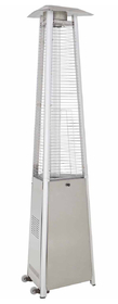PrimeGlo HLDS01-CGTSS Tall Commercial Triangle Glass Tube Heater-Stainless Steel