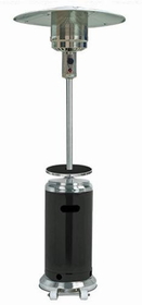PrimeGlo HLDS01-SSBLT 87" Two Tone Outdoor Patio Heater with Table Black &amp; Stainless Steel