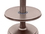 PrimeGlo HLDS01-W-CG 87" Tall Outdoor Patio Heater with Metal Table in Hammered Bronze