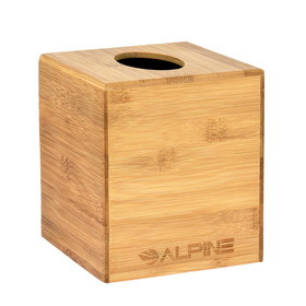 Alpine Industries 405-BMB Bamboo Wooden Tissue Box Cover