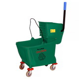Alpine Industries 462-GRN 36 Qt Mop Bucket with Side Wringer, Green