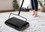 Alpine Industries 469-BLK Triple Brush Floor and Carpet Sweeper, Black