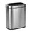 Alpine Industries 470-20L 20 L / 5.3 Gal Slim Brushed Stainless Steel Open Trash Can