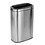 Alpine Industries 470-40L 40 L / 10.5 Gal Stainless Steel Slim Open Trash Can, Brushed Stainless Steel