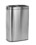 Alpine Industries 470-R-40L 40 Liter / 10.5 Gal Slim Brushed Stainless Steel open Trash Can Dual Compartment