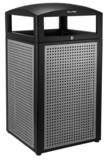 Alpine Industries Rugged 40-Gallon All-Weather Trash Containers with Steel Panels