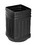 Alpine Industries 474-16 Outdoor/Indoor Trash Can, Black, 16-Gallon Capacity