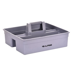 Alpine Industries 486-L Plastic Cleaning Caddy, 3-Compartment