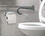 Alpine Industries Single Toilet Paper Holder with Shelf Storage Rack