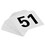 Alpine Industries Double Sided Plastic Table Numbers, 4 by 4-Inch