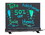 Alpine Industries LED Flashing Eraseable Message Board with Acrylic Writing Panel and Stand 9" x 12"