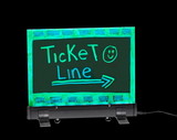 Alpine Industries LED Flashing Eraseable Message Board with Acrylic Writing Panel and Stand 9