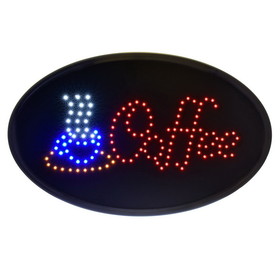 Alpine Industries LED Coffee Sign, Oval