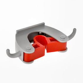 Alpine Industries 498-1 Mop and Broom Holder, 1 holder and 2 hooks