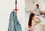 Alpine Industries 498-1 Mop and Broom Holder, 1 holder and 2 hooks