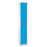 Adir Corp. 629-201-BLU Large blue locker 1 door, 2 shelves, 2 hooks