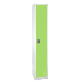Adir Corp. 629-201-GRN Large green locker 1 door, 2 shelves, 2 hooks