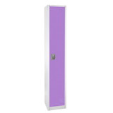 Adir Corp. 629-201-PUR Large purple locker 1 door, 2 shelves, 2 hooks