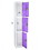 Adir Corp. 629-203-PUR Large purple locker with 3 doors 3 hooks