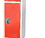 Adir Corp. 629-203-RED Large red locker with 3 doors 3 hooks