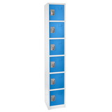 Adir Corp. 629-206-BLU Large blue locker with 6 doors 6 hooks