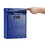 Adir Corp. 631-04-BLU-KC Large ultimate Drop box with key and combination lock. Blue
